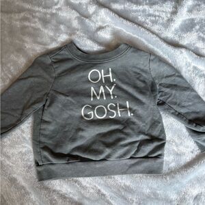 Cat & Jack Baby Gray Snap-Shoulder Romper